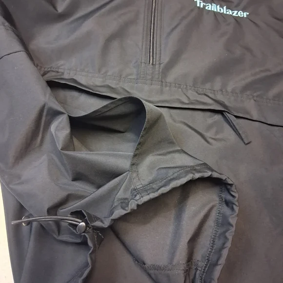 Champion Hooded Anorak Pullover - Black with Teal "Trailblazer" - Picture 9 of 9